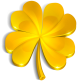 Golden Shamrock Flair