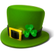 Green Top Hat Flair