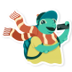 Sticker Pack: Traveling Turtle