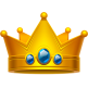 Blue Spike Crown Flair