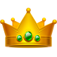 Green Spike Crown Flair