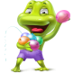 Frog Fun with Water Balloons