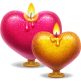 Heart Candles