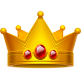 Red Spike Crown Flair
