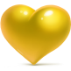 Yellow Heart Flair